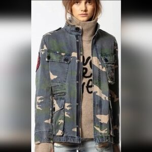 Zadig & Voltaire Kola Camouflage Jacket